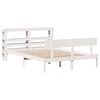vidaXL Bed Frame without Mattress White 150x200 cm King Size Solid Wood Pine
