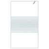 vidaXL Walk-in Shower Wall White 115x195 cm Clear ESG Glass