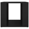 vidaXL Bedside Table Black 41x40x36 cm Engineered Wood