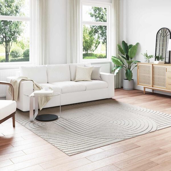 vidaXL Area Rugs Square Cream 240 x 240 cm