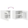 vidaXL Kitchen Cabinet Kalmar 2 pcs High Gloss White 40 x 31 x 40 cm