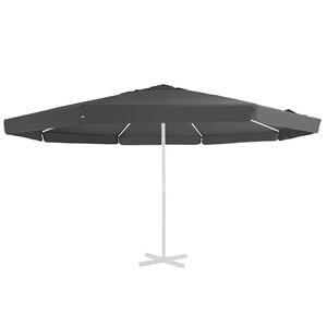 vidaXL Replacement Fabric for Outdoor Parasol Anthracite 515 cm