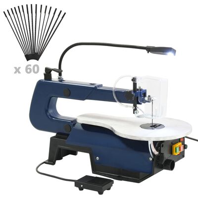 vidaXL Electric Scroll Saw with Foot Pedal and LED Light 125 W