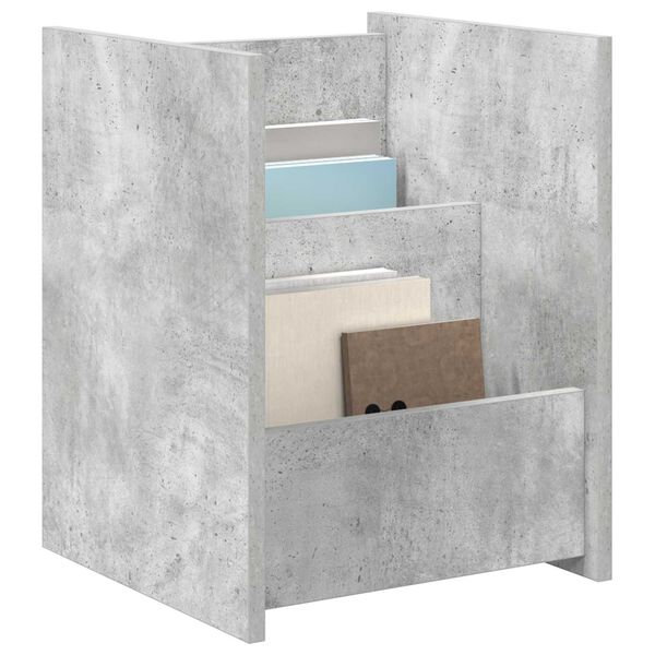 vidaXL Magazine Rack Concerte Grey 35 x 35 x 45 cm Engineered Wood
