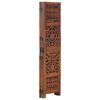 vidaXL Hand Carved 5-Panel Room Divider Brown 200x165 cm Solid Mango Wood