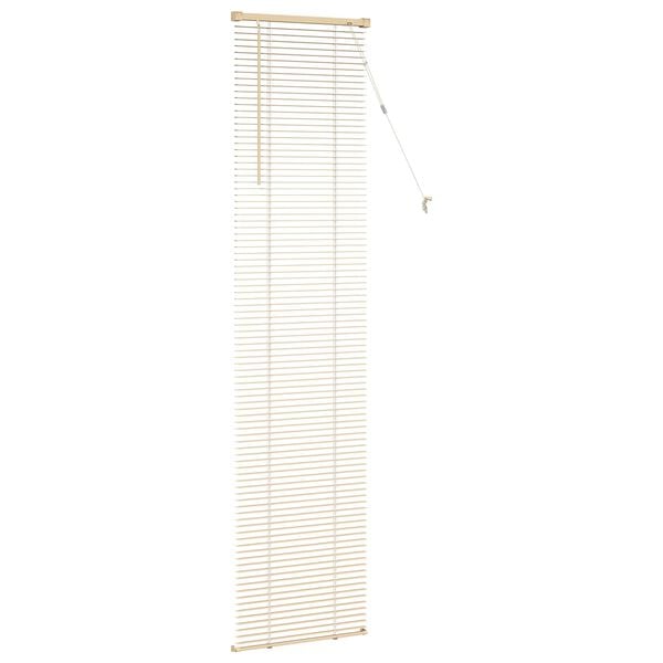 vidaXL Venetian Blind Manual Light Brown with Pattern 213 x 40 cm PVC