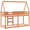 vidaXL Bunk Bed without Mattress Wax Brown 90x200 cm Solid Wood Pine