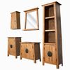 vidaXL Bathroom Set | Solid recycled pinewood | Medium | Bathroom Set