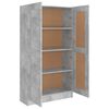 vidaXL Book Cabinet Concrete Grey 82.5x30.5x150 cm Engineered Wood