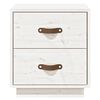 vidaXL Bedside Cabinets 2 pcs White 40x34x45 cm Solid Wood Pine