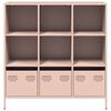vidaXL Highboard&nbsp;Pink 101.5x39x103.5 cm Steel