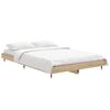 vidaXL Bed Frame without Mattress Sonoma Oak 120x190 cm Small Double Engineered Wood