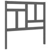 vidaXL Bed Headboard Grey 95.5x4x100 cm Solid Wood Pine
