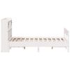 vidaXL Bookcase Bed without Mattress White 150x200cm King Size Solid Wood Pine