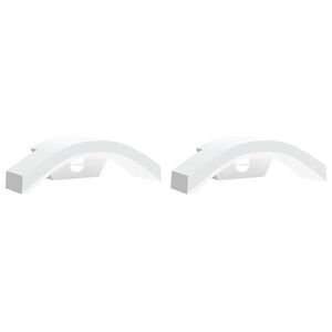 vidaXL Outdoor LED Wall Lights with Sensors 2pcs White