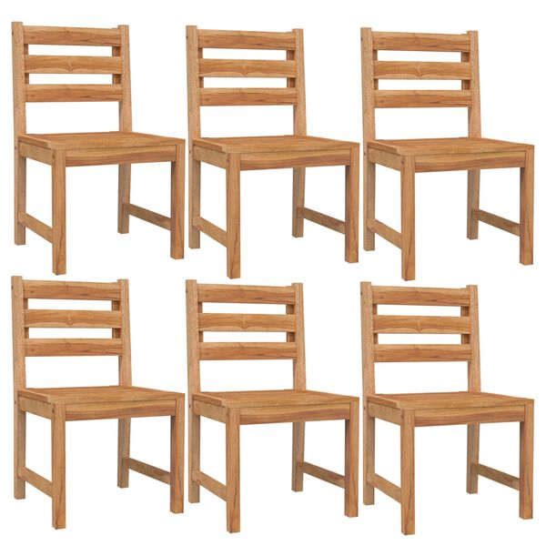 vidaXL 7 Piece Garden Dining Set Solid Wood Teak