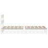 vidaXL Bed Frame without Mattress White 90x190 cm Single Solid Wood Pine