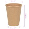 vidaXL Paper Coffee Cups 1000 pcs 12oz 300ml Brown