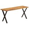 vidaXL Bench with Live Edge 105 cm Solid Wood Acacia
