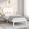 vidaXL Bed Frame without Mattress White 90x190 cm Single Solid Wood