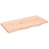 vidaXL Bathroom Countertop 80x40x(2-4) cm Untreated Solid Wood
