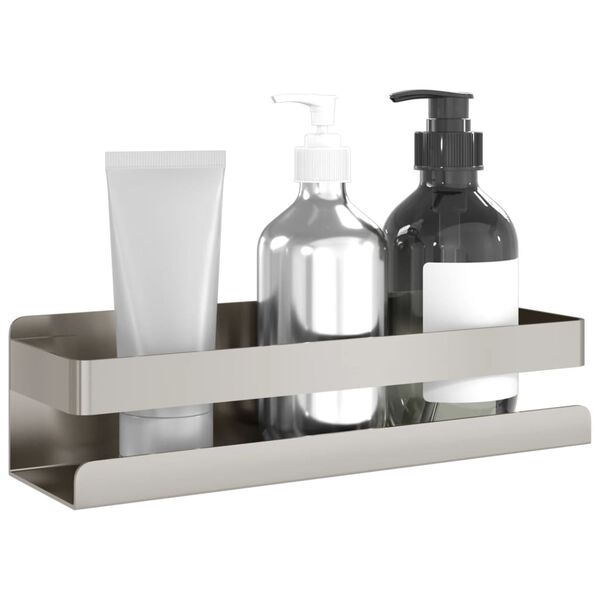 vidaXL Shower Shelf 23x6.5x6 cm Brushed 304 Stainless Steel