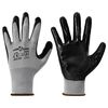 vidaXL Work Gloves 24 pcs Grey and Black 8 / M Polyester