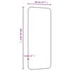 vidaXL Wall-mounted Mirror Gold 40x100 cm Rectangle