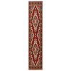 vidaXL Runner Rug BCF Oriental Red 100x500 cm