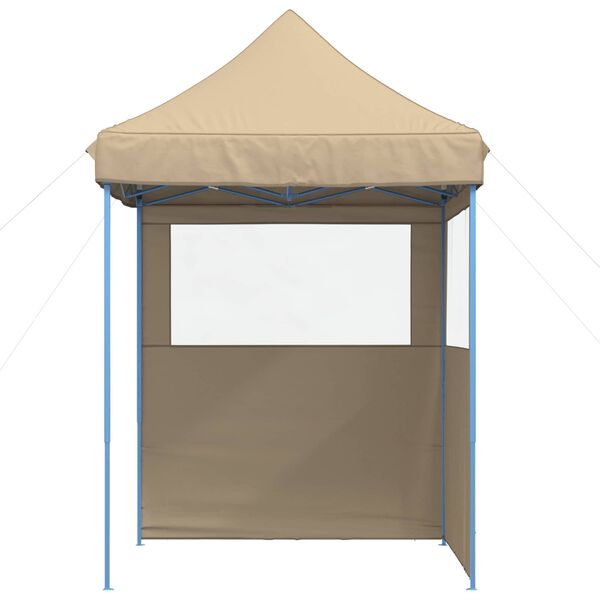vidaXL Party Tent Folding Beige 200 x 200 x 306 cm Oxford Fabric