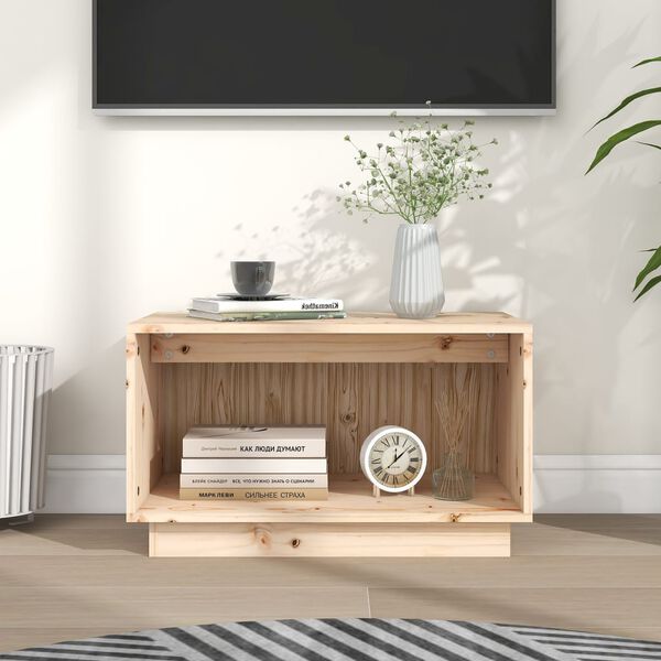 vidaXL TV Cabinet 60x35x35 cm Solid Wood Pine