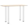 vidaXL Bar Table Legs 4 pcs White 100-102 cm Steel