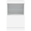 vidaXL Sideboard with LED Lights White 41x37x67 cm
