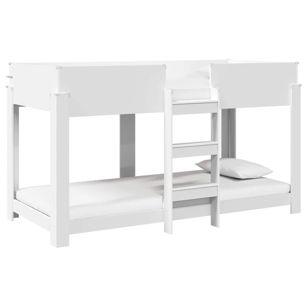 vidaXL Bunk Bed for Kids White 90 x 200 cm Engineered Wood
