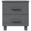 vidaXL Bedside Cabinet HAMAR Dark Grey 40x35x44.5 cm Solid Pinewood