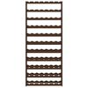 vidaXL Wine Rack for 77 Bottles Brown Solid Wood Pine