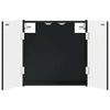 vidaXL Dartboard Cabinet DELFT Black 52.5 x 10.5 x 53.5 cm