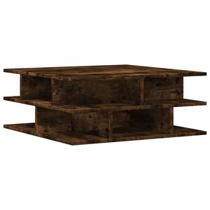 vidaXL Coffee Table Smoked Oak 70x70x29 cm Engineered Wood