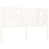 vidaXL Bed Headboard White 155.5x4x100 cm Solid Wood Pine