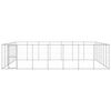 vidaXL Outdoor Dog Kennel Galvanised Steel 50.82 m&sup2;