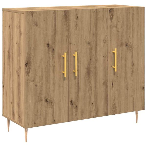 vidaXL Sideboard Artisan Oak 90 x 34 x 80 cm Engineered Wood
