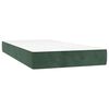 vidaXL Pocket Spring Bed Mattress Medium Dark Green 90x190x20 cm Velvet