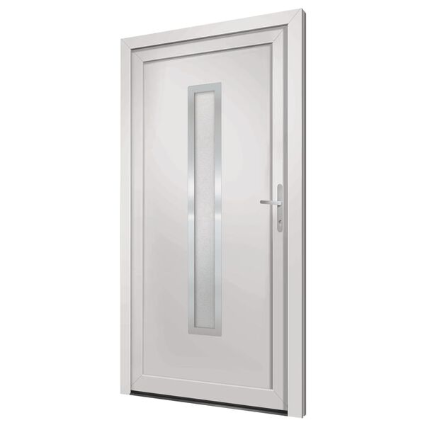 vidaXL Front Door White 98x190 cm PVC