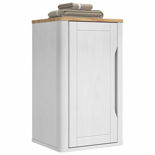 vidaXL Bathroom Wall Cabinet with Shelf FLORO White 35 x 30 x 60 cm