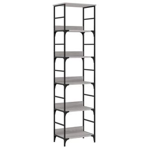 vidaXL Bookshelf Grey Sonoma 50x33x188.5 cm Engineered Wood