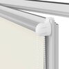 vidaXL Roller Blind Blackout Off White 65x210 cm Fabric Width 60.7 cm Polyester