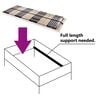 vidaXL Slatted Bed Base without Mattress with 42 Slats 7 Zones 70x200 cm