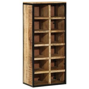 vidaXL Shoe Cabinet 50 x 30 x 110 cm Solid Mango Wood Brown