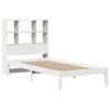 vidaXL Bookcase Bed without Mattress White 90x190 cm Single Solid Wood Pine