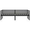 vidaXL Day Bed without Mattress Black Solid Wood Pine 90x200cm